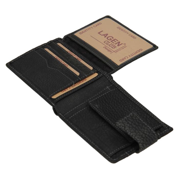Lagen peněženka V 98 W Black, velikost varianta