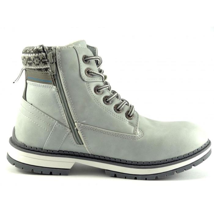Obuv šněrovací šedá DK RFW85018, velikost 36
