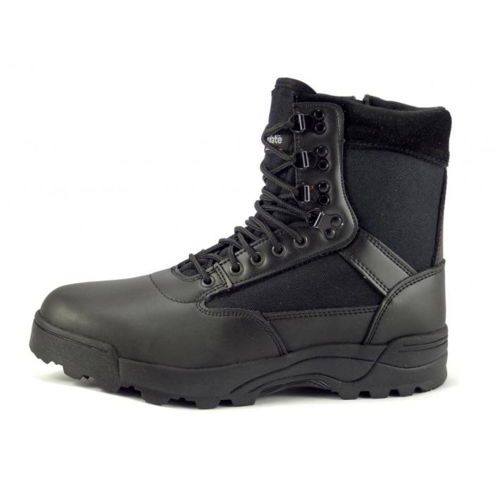 Boty Brandit 9017 Tactical Boots Zipper - se zipem černé, velikost 43