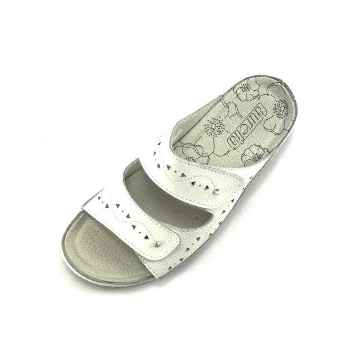 Aurelia bílé pantofle LR50405, velikost 37