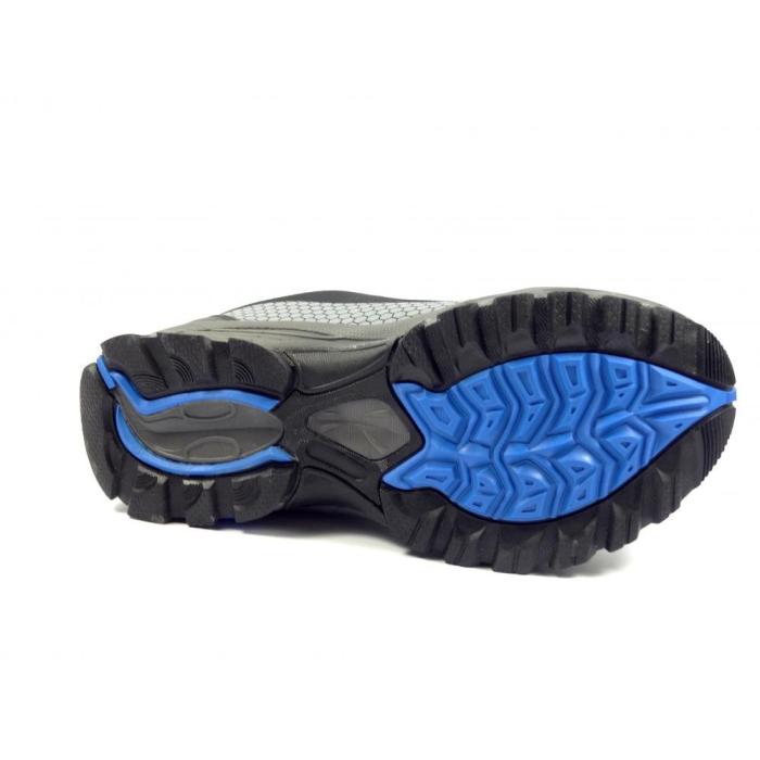 038Mčerno modrá softshellová obuv, velikost 43
