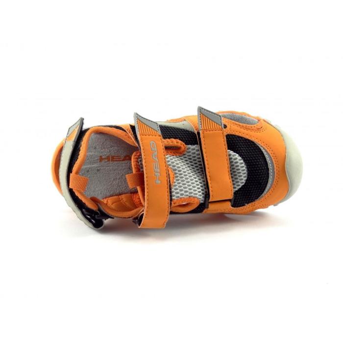 Head sandál s plnou špicí, oranž, velikost 33