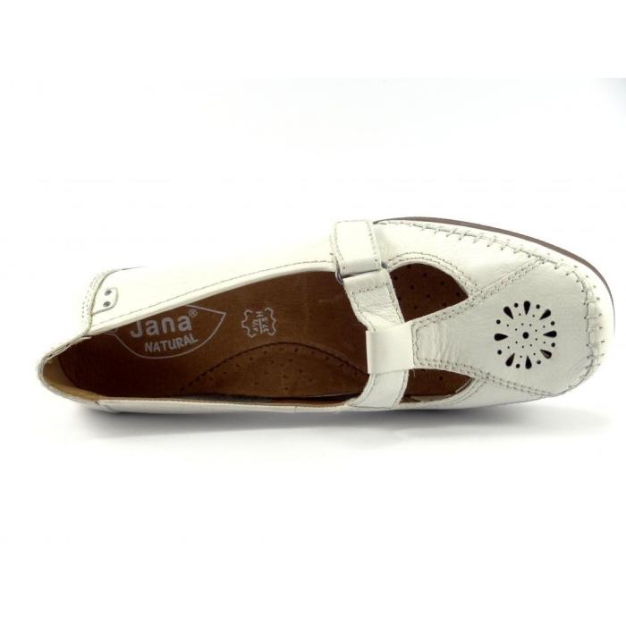 Jana 24606 polobotka s výkroji bílá, velikost 40