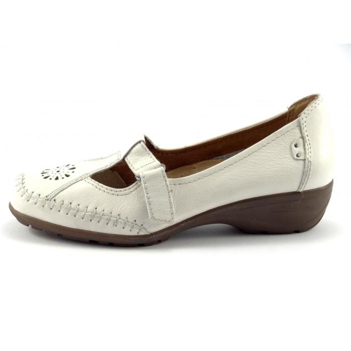 Jana 24606 polobotka s výkroji bílá, velikost 40
