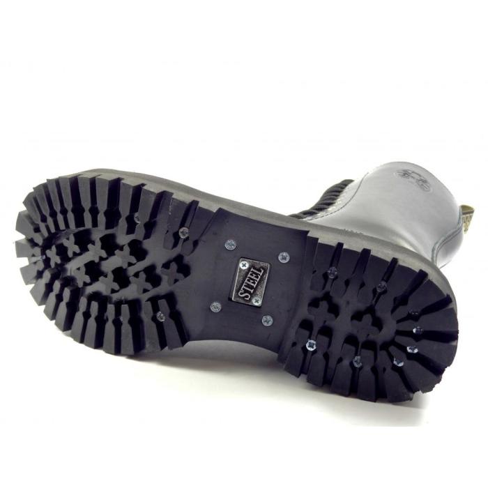 Steel boty 15 dírek 135/136/O/ZIP/ černá 26, velikost 40