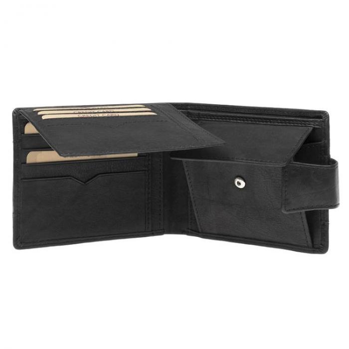 Lagen V 98 E černá kožená peněženka
