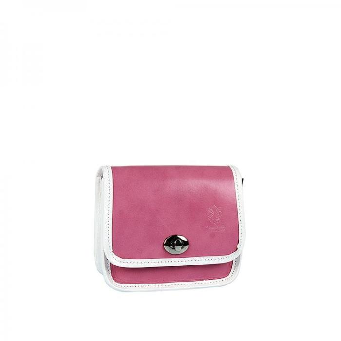 Vera Pelle kabelka mini růžová