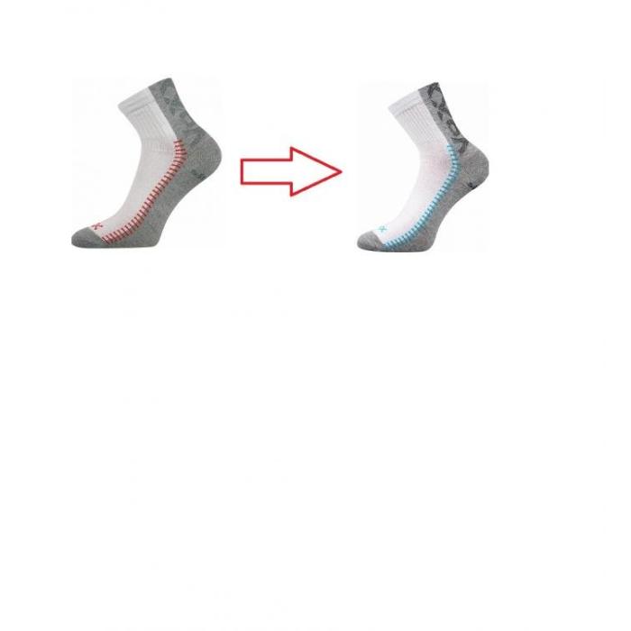 VoXX bílá ponožka Revolt 3 páry, velikost 35-38