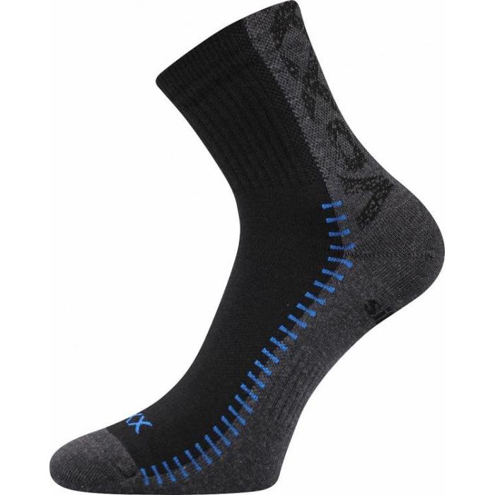 VoXX ponožky černé Revolt 3 páry, velikost 39-42
