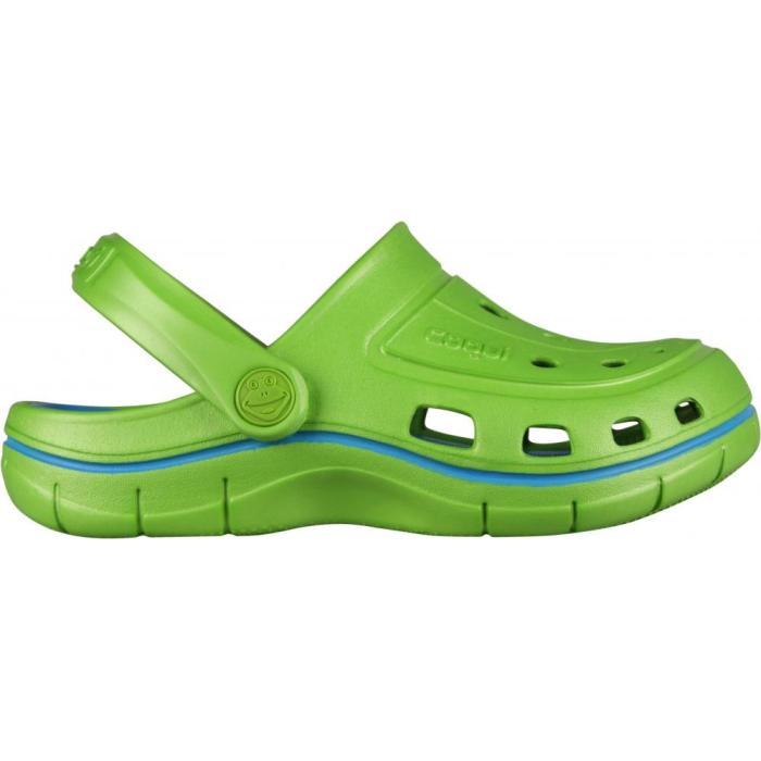 COQUI sandály dětské JUMPER 6353  Lime/Sea blue