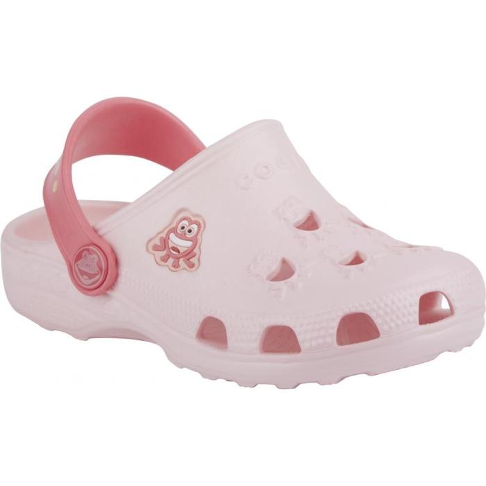 COQUI sandály dětské Little Frog 8701  Pale pink/fuchsia, velikost 20-21