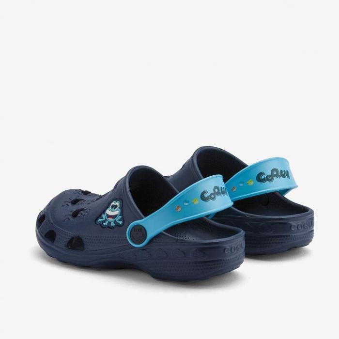 COQUI sandály dětské Little Frog 8701  navy blue, velikost 27-28