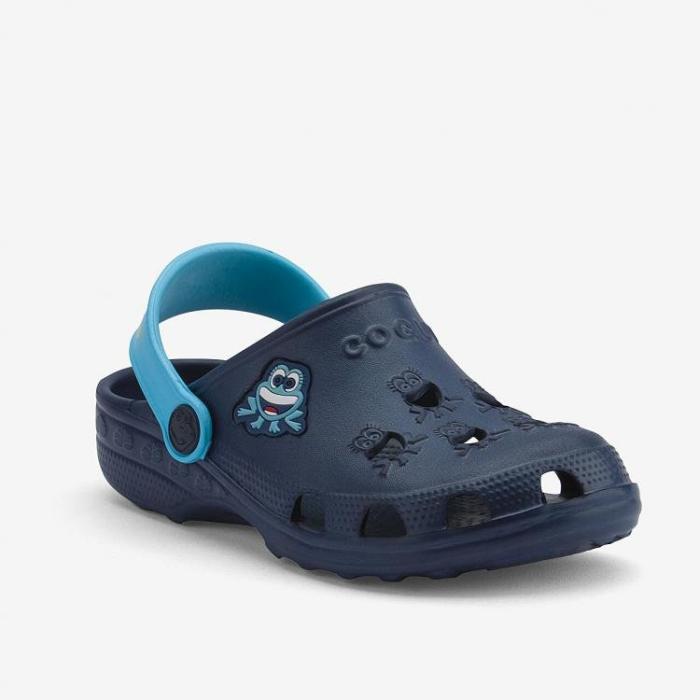 COQUI sandály dětské Little Frog 8701  navy blue, velikost 22-23