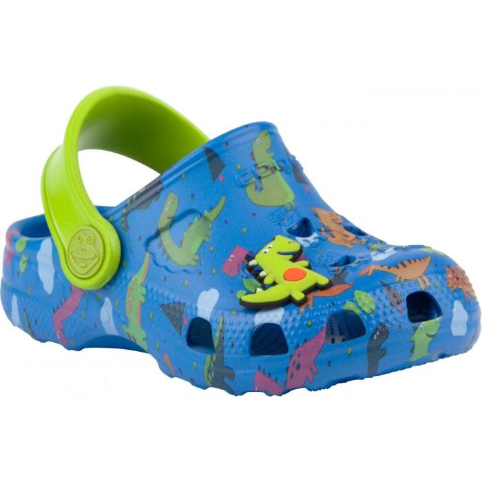 COQUI sandály dětské Little Frog 8701  royal lime Dino Amul, velikost 23-24