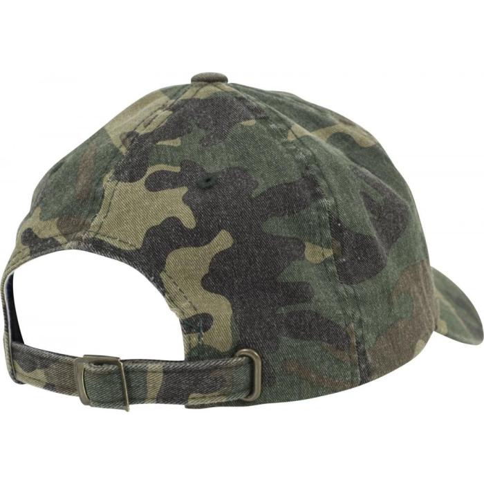 Kšiltovka Brandit Low Profile Camo Washed Cap woodland 7048.10