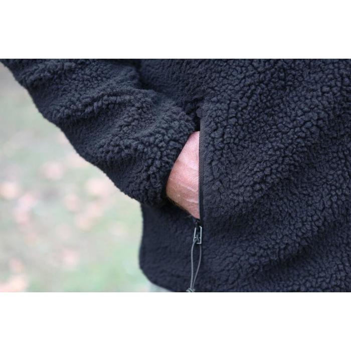 Brandit fleecová bunda Teddyfleece Jacket 5021 černá, velikost 2XL