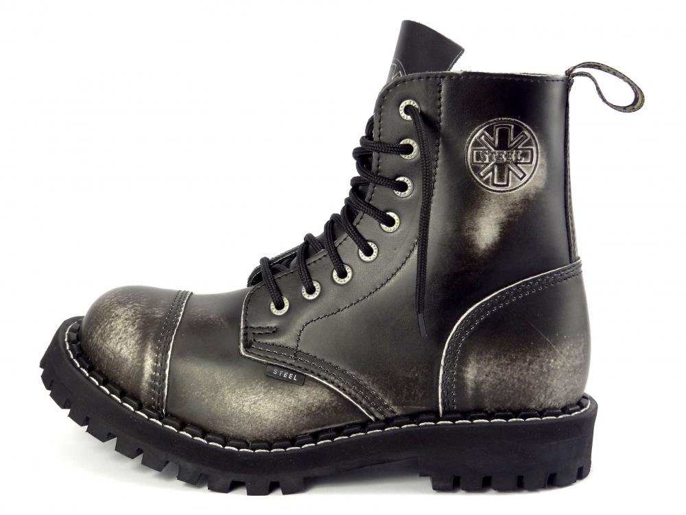 Steel Boty 8 D rek 113 114 O White black Velikost 44 Eshop Steel Boty 8 D rek 113 114 O White black Velikost 44 Eshop