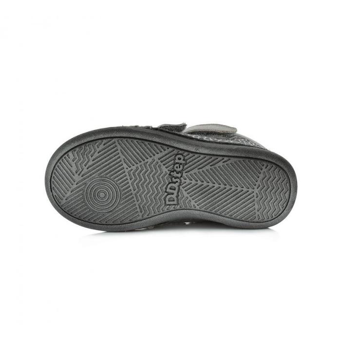 D.D.step dětská zimní obuv blikající W078 238AM dark grey, velikost 29