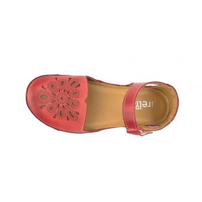 Aurelia sandál N243L18  10 červená, velikost 40