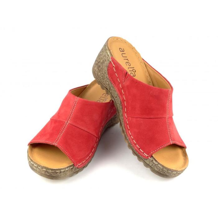 Aurelia pantofle K118 391 červená, velikost 39