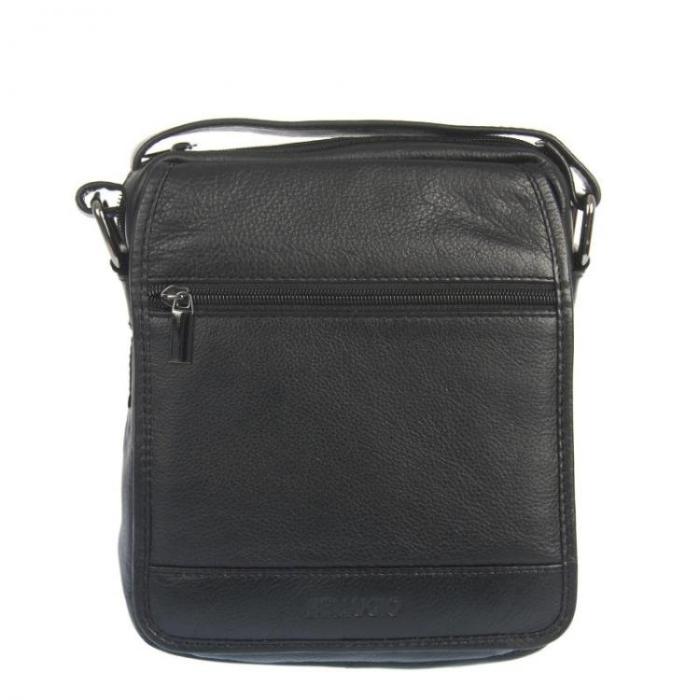 BELLUGIO pánská kožená taška ABM-53-663 černá