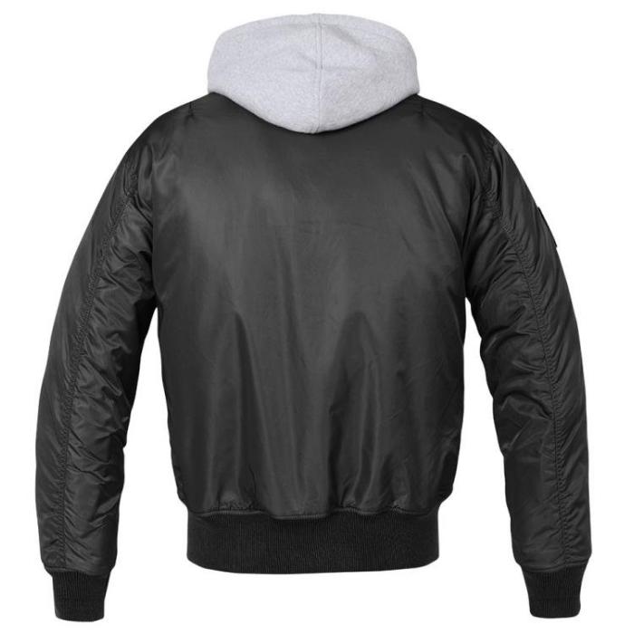 Pánská zimní bunda Brandit MA1 Sweat Hooded 3150 blk/grey, velikost XL