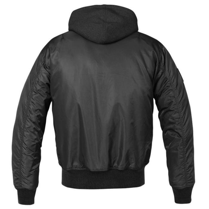 Pánská zimní bunda Brandit MA1 Sweat Hooded 3150 černá, velikost 3XL