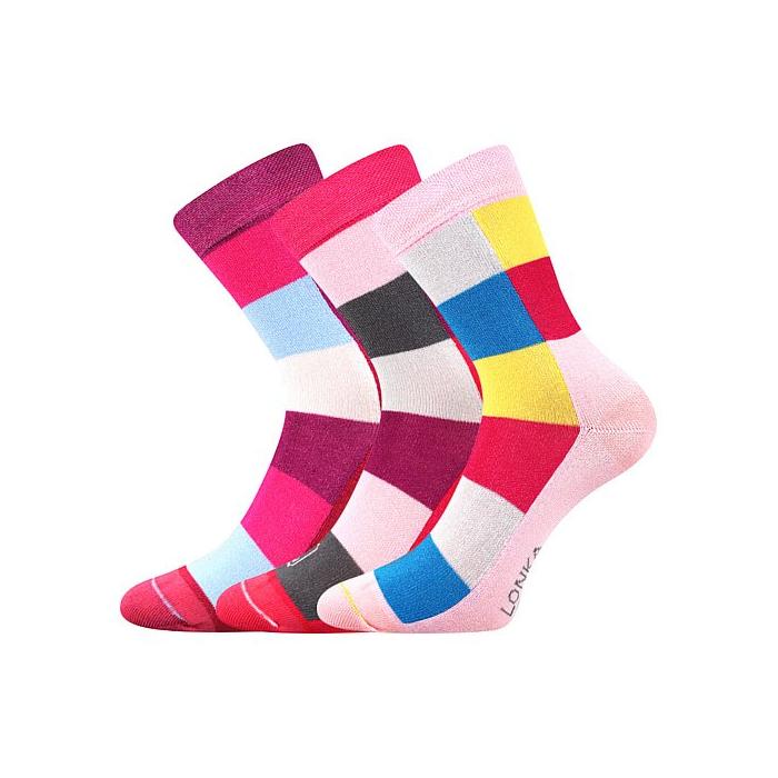 Lonka ponožky Bamcubik mix B holka barevná