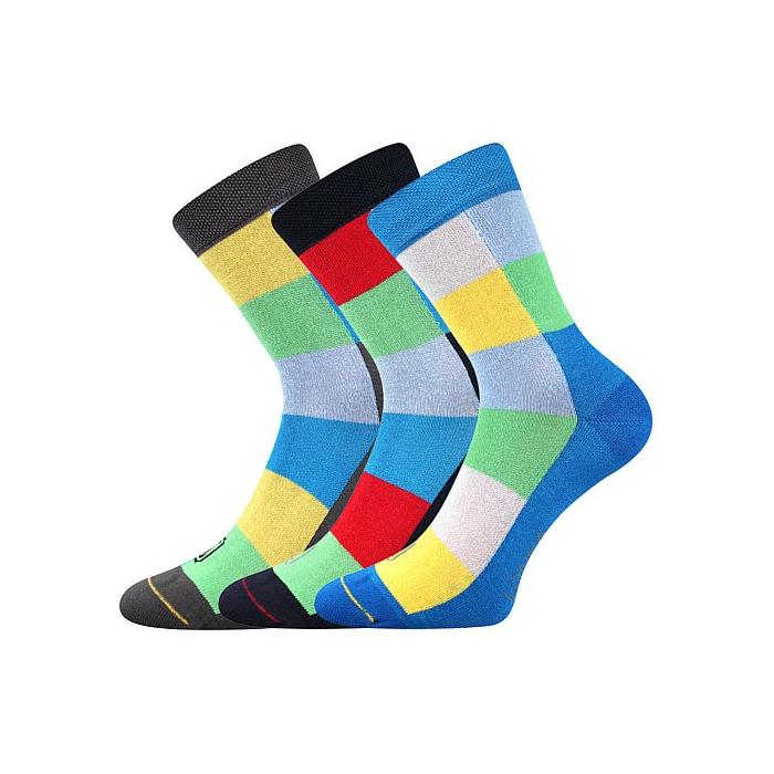 Lonka ponožky Bamcubik mix A kluk barevná