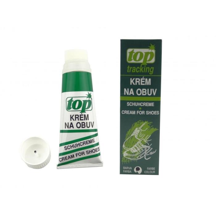 TOP Tracking krém na obuv 75ml s aplikátorem černá