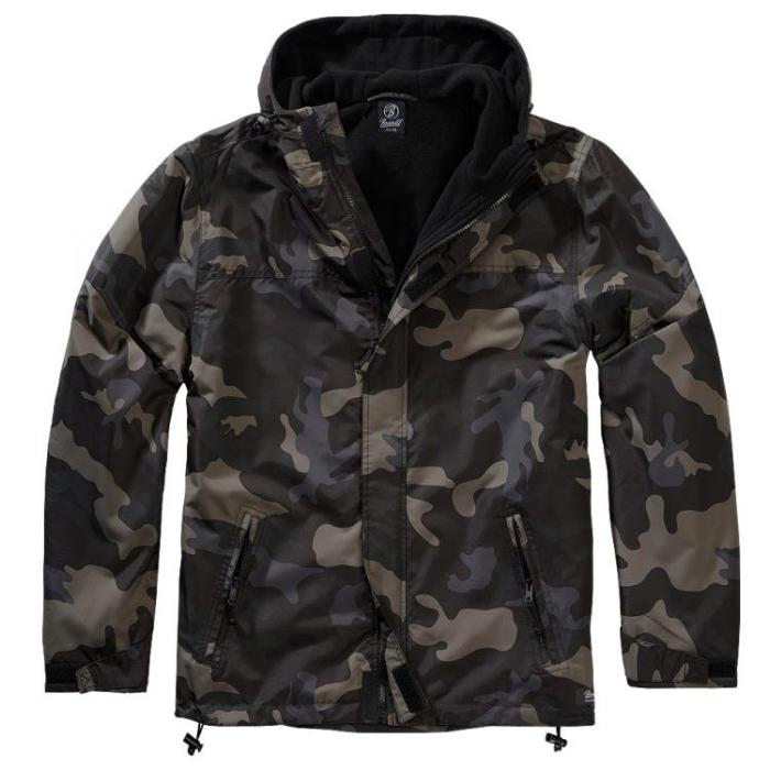 Bunda Brandit 3167 Windbreaker se zipem dark camo