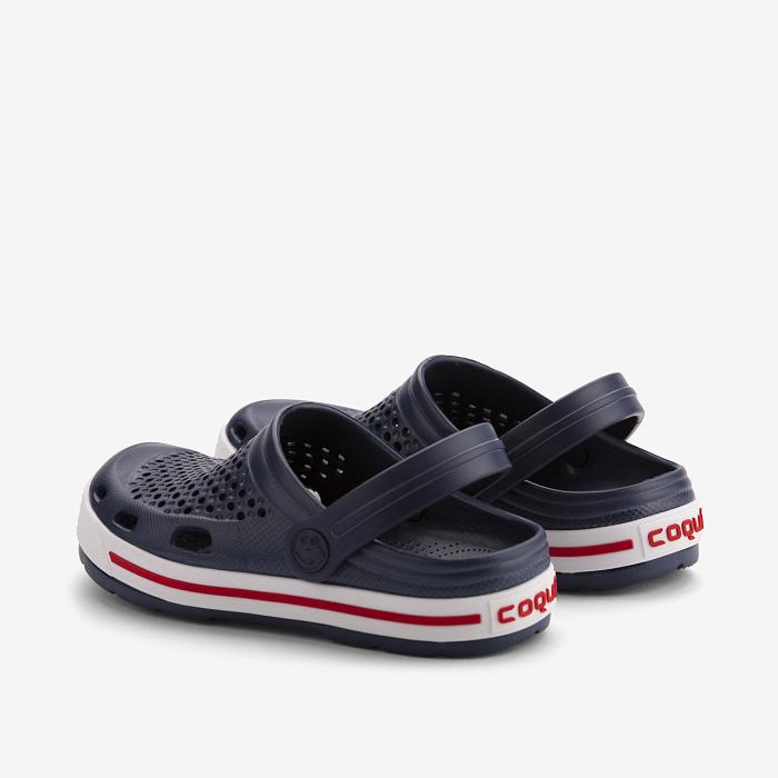 COQUI obuv 6423 navy whtie navy, velikost 30-31