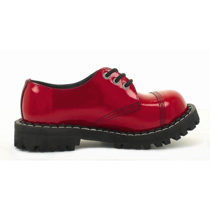 Steel boty 3 dírky 101/102/O D20 Red Lak, velikost 36