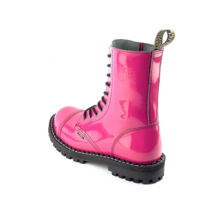 Steel boty 10 dírek 105/106/O/ Pink Lak, velikost 36