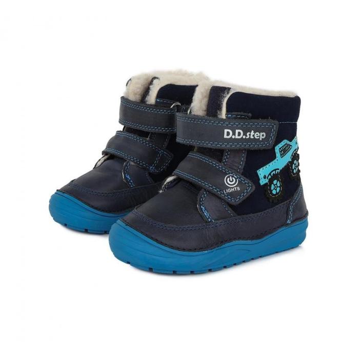 D.D.STEP zimní obuv W071 32M Royal blue, velikost 25