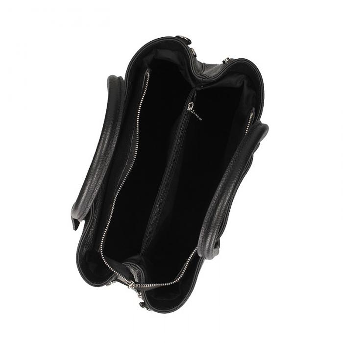 Toscanio kožená kabelka C255 TOS černá