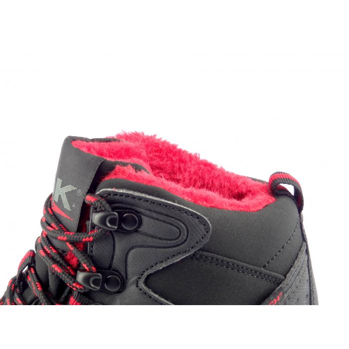 DK kotníková zateplená obuv Predátor 1751 black red, velikost 37