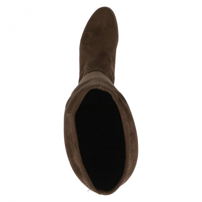 Caprice kozačky stretch 9-25506 khaki, velikost 37