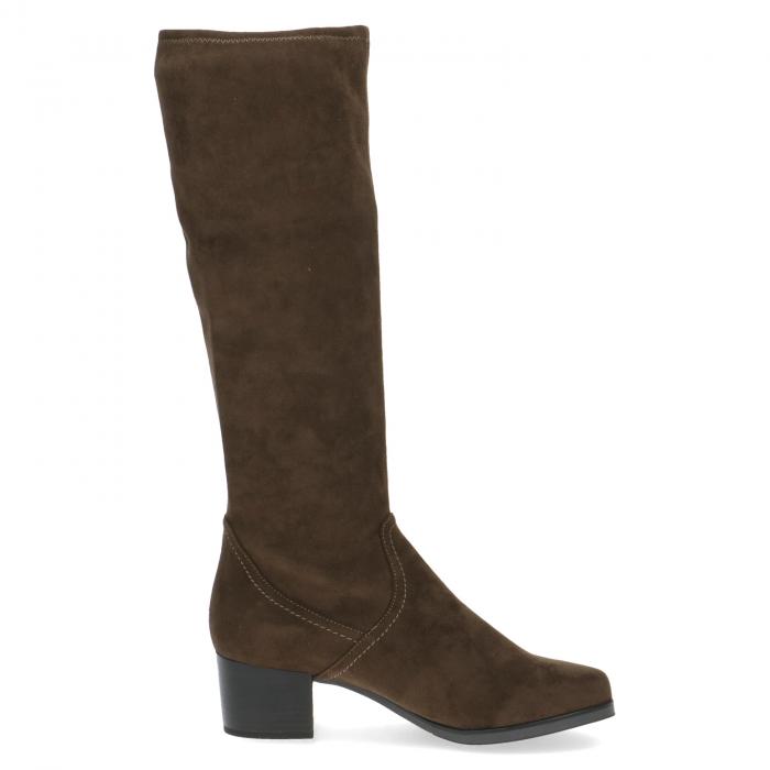 Caprice kozačky stretch 9-25506 khaki, velikost 37