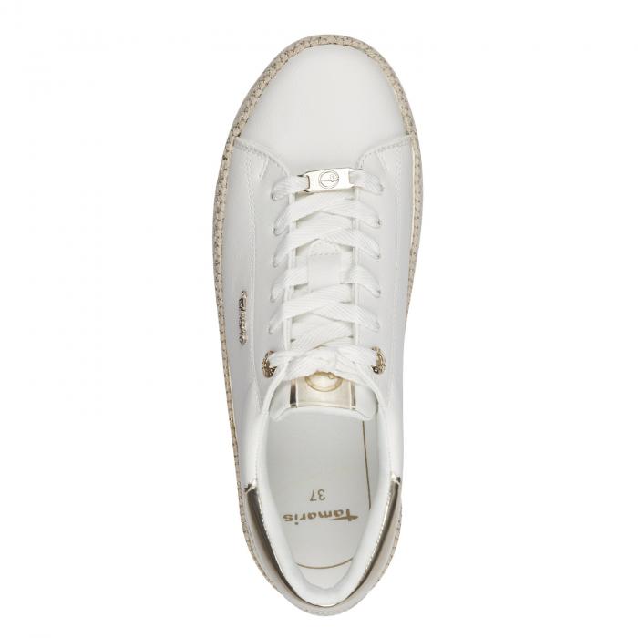 Tamaris tenisky 23713 white gold, velikost 39