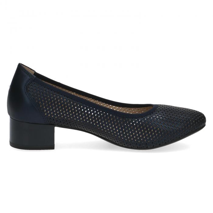 Caprice lodičky perforace 22501 navy perlato, velikost 37.5