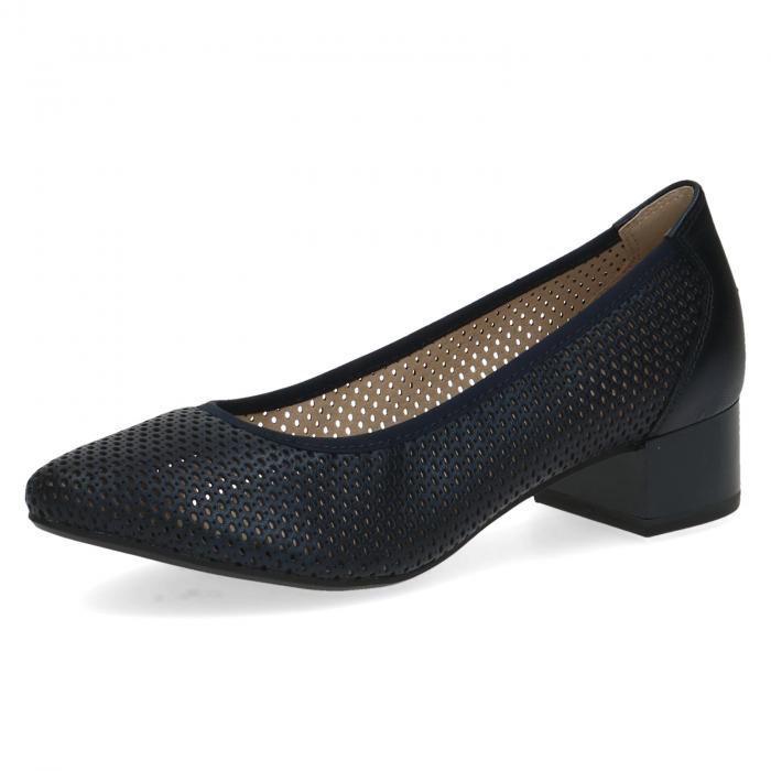 Caprice lodičky perforace 22501 navy perlato, velikost 37.5