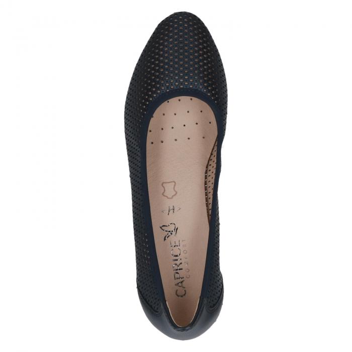 Caprice lodičky perforace 22501 navy perlato, velikost 37.5
