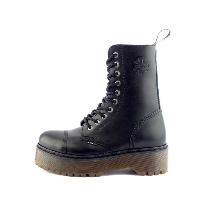 Steel boty 10d. 105/ALS2-DUR bez ocelové špice černá, velikost 38