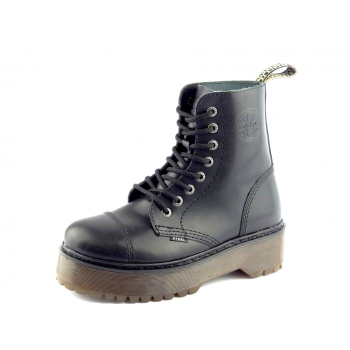 Steel boty 113/ALS-DUR2 bez ocelové špice černá, velikost 38