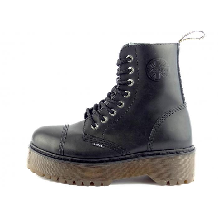 Steel boty 113/ALS-DUR2 bez ocelové špice černá, velikost 38