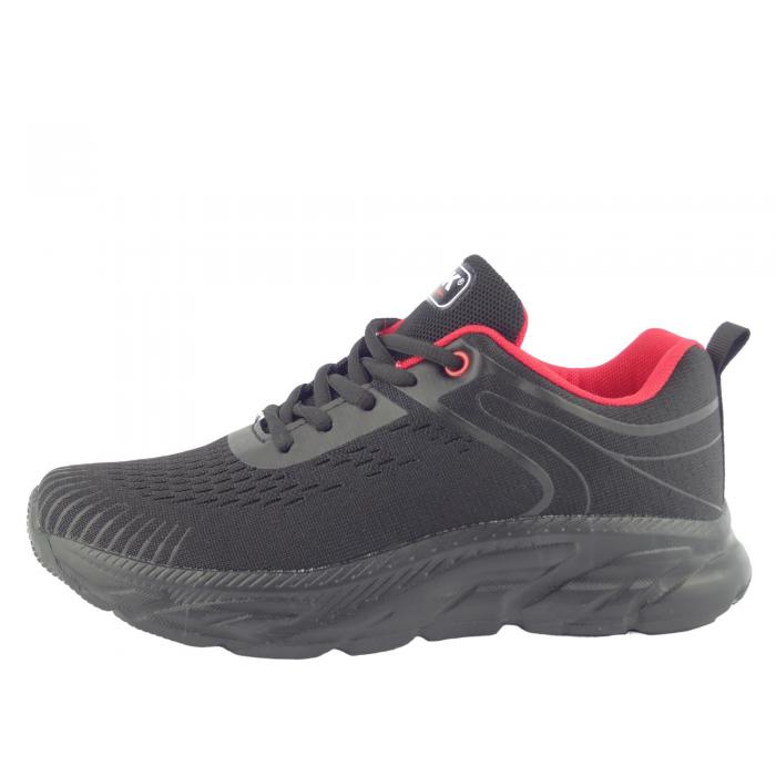 DK tenisky textilní EV 1112 blk/red
