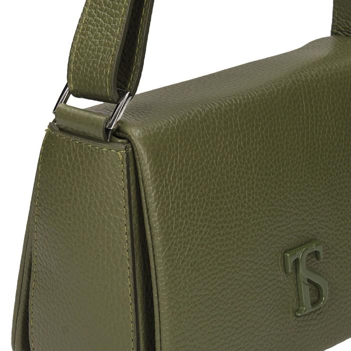 Toscanio kožená kabelka F150 TOS D74 olivka