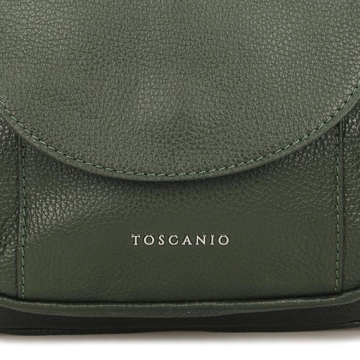 Toscanio kožená kabelka A186 TOS D14 zelená