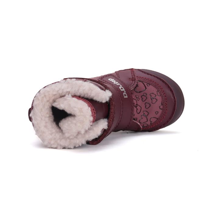 D.D.step zimní dětská obuv W068 Raspberry 42589, velikost 26
